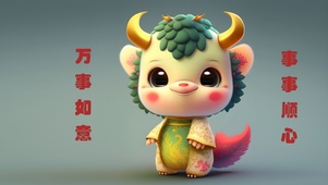 小麒麟送祝福