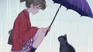 雨季少女与猫