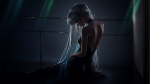 落寞的少女