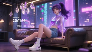 紫发少女的邂逅