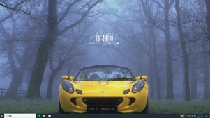 雨中超跑主题