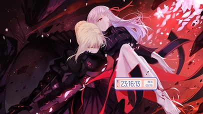 二次元帅气战斗美少女