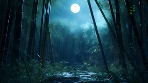 幽静竹林