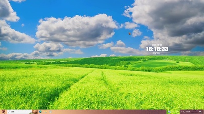 蓝天白云草地—【主题桌面】