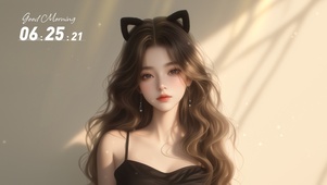 可爱猫耳少女