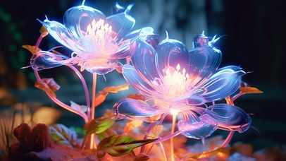 科幻玻璃花朵～奇妙世界