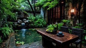 静谧古朴的庭院