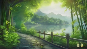 4K竹林小径