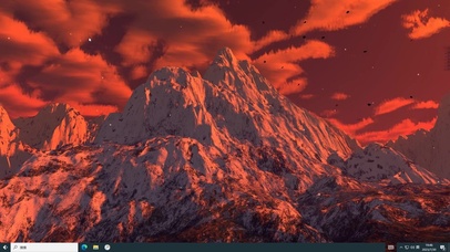 雪山之巅 夕阳 晚霞