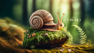 森林青苔蜗牛