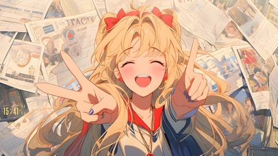 金发可爱美少女