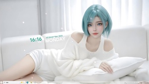 青发白衫少女-2