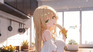 吃香蕉的女孩