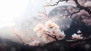 冬季梅花盛开