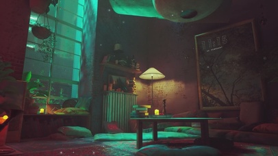 黑夜书房 温馨宁静小屋