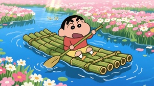 花海竹筏小新