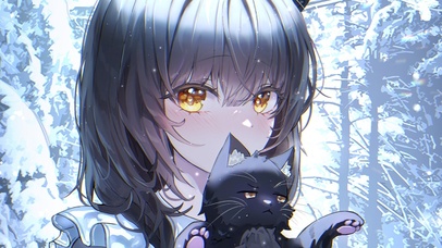 4K呆萌可爱猫猫少女