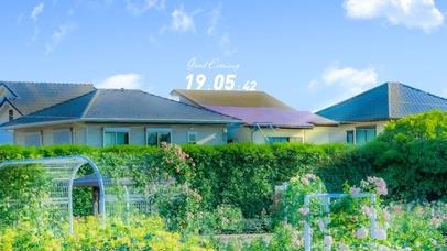 4K唯美别墅后花园