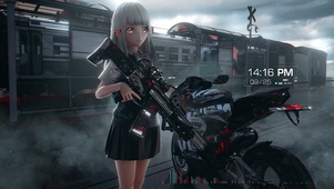 4K 持枪萝莉上岗