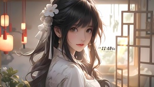 4k治愈国风女孩