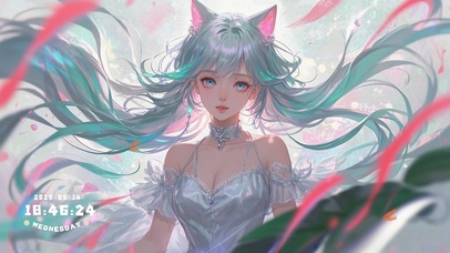 花漾壁纸|动漫猫耳女生