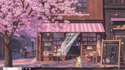 便利店AI插画-桌面主题