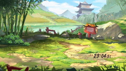 4K唯美治愈古风村庄小河