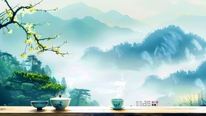 烟雨古风吹烟
