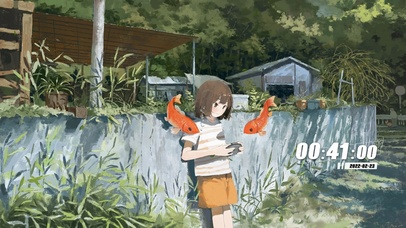 沉浸在自己的世界里