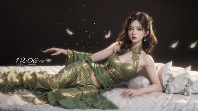 唯美古风长发女孩