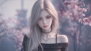 毛衣可爱女孩