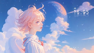 4K 星月女孩