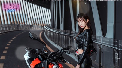 好看的机车小姐姐