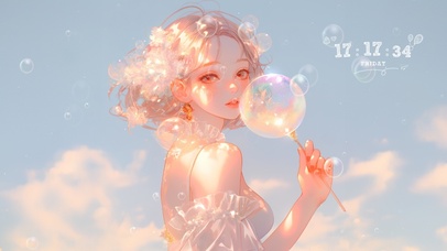 唯美梦幻氛围少女