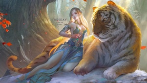 丛林虎王女神