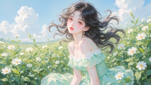夏日清纯女孩