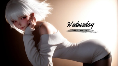 唯美短发次元少女