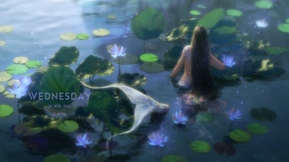 人鱼恋上荷花池畔