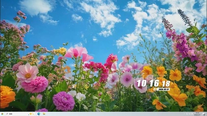 白云花草树木桌面主题