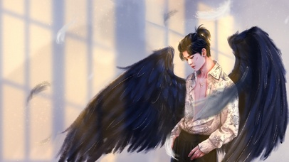 任嘉伦黑翼天使