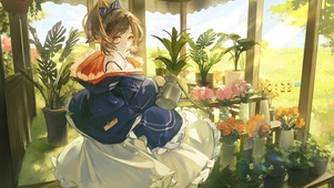 浇花女孩