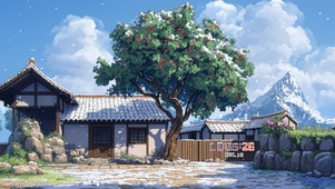 雪中小屋