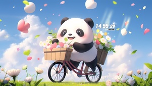 治愈骑行大熊猫