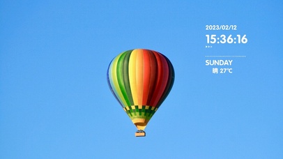 4k简约浪漫热气球系列