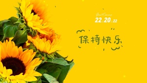 清新治愈向日葵桌面