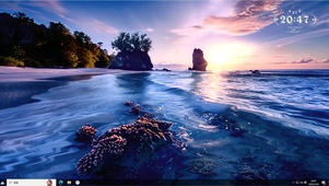 海边夕阳