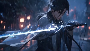 雨中剑客
