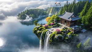 俯瞰 瀑布