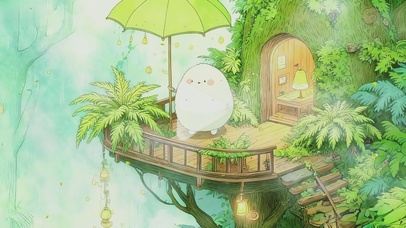 雨林树屋里的治愈时刻