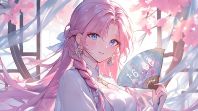 古风樱花美女
